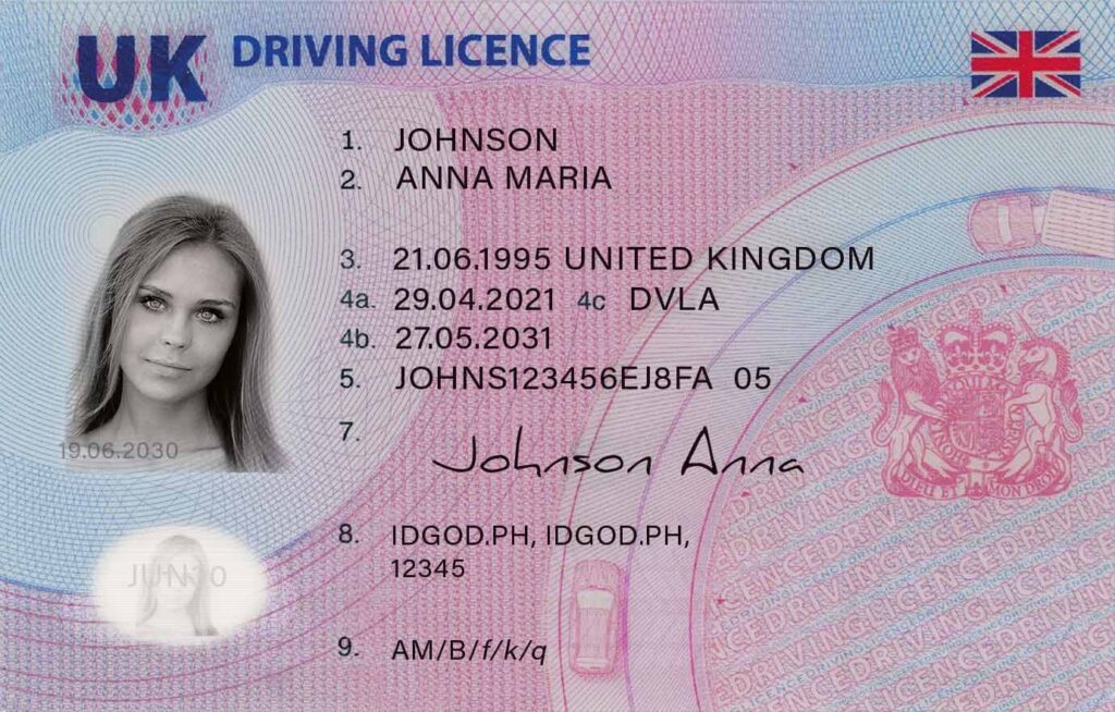 New UK Driving licence Card-1