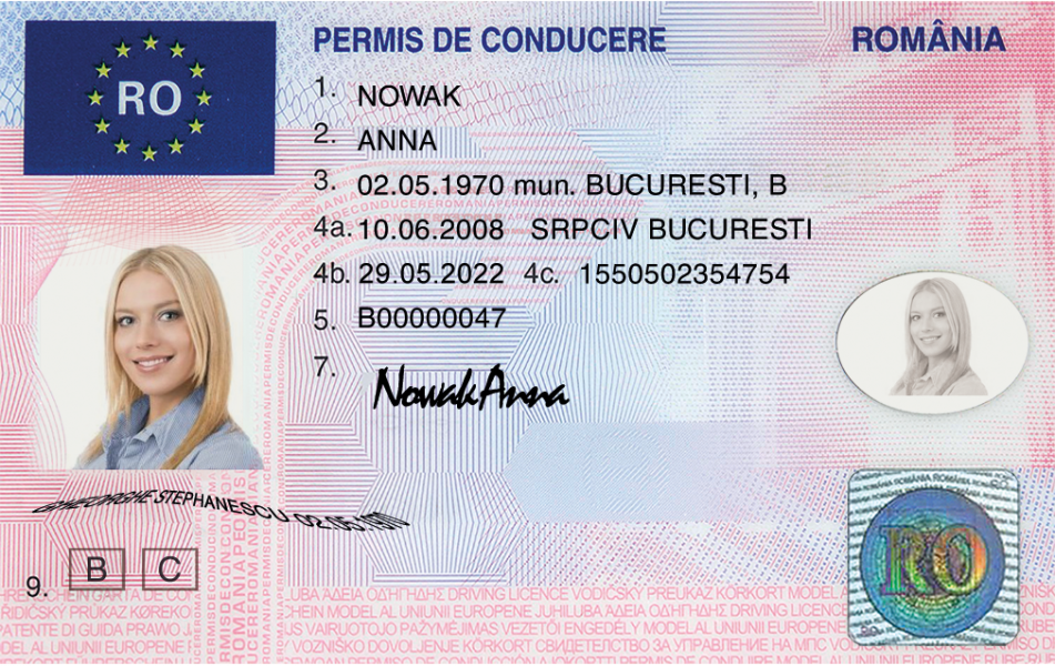 Romanian Driving Licence-1