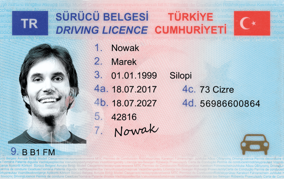 Turkish Driving license-1